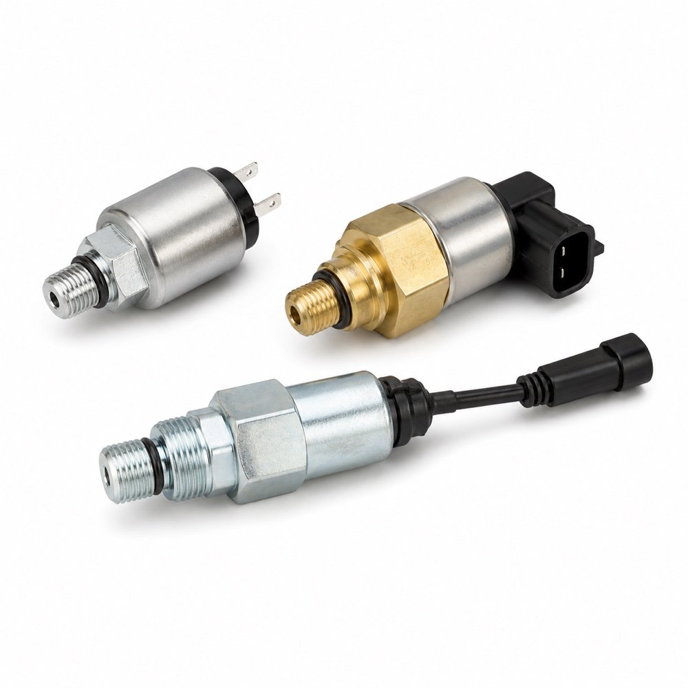 3017993 — Voltage confirmation required — Fuel Shutoff Solenoid Valve engine stop solenoid on a clean white background