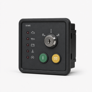 701MS manual-start generator controller on clean white background